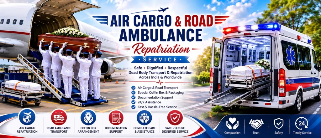 Dead Body Transportation Services | Vayu Ambulance – Safe & Dignified Transfer