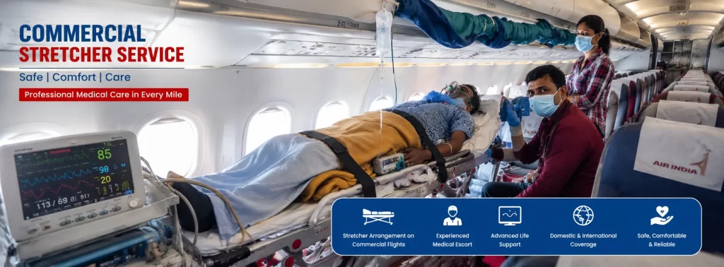 Commercial Stretcher Service | Vayu Ambulance – Safe Medical Air Transfer